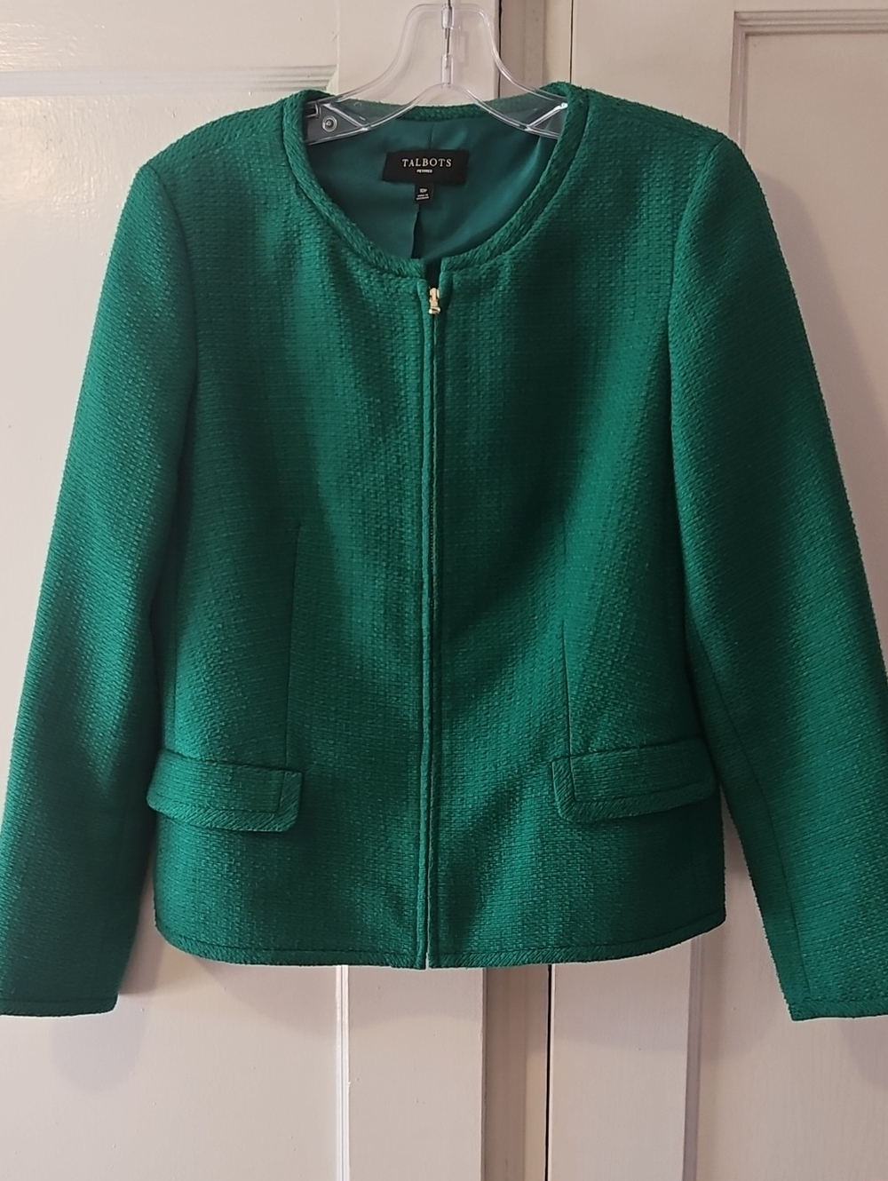Talbots Emerald Green Blazer/Jacket, Size 10P